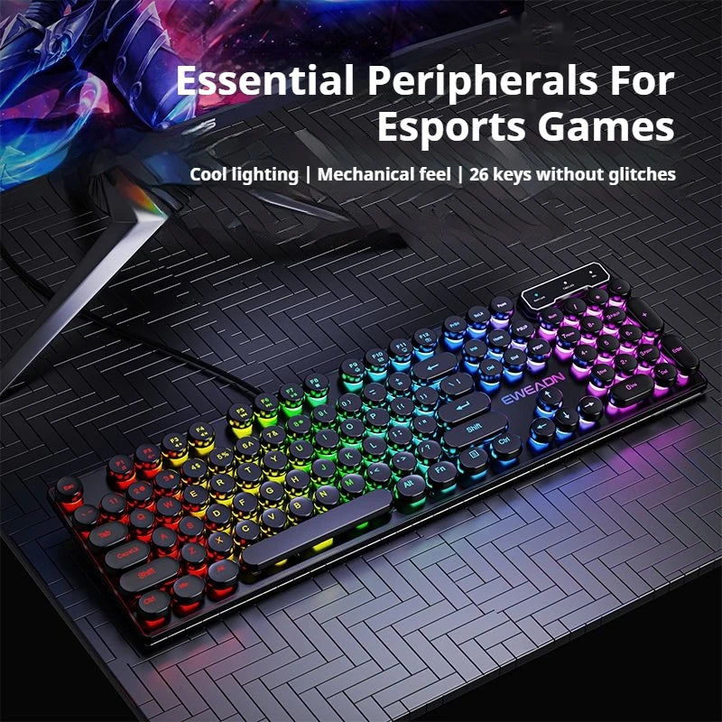NovaStrike™ Retro RGB Gaming Keyboard