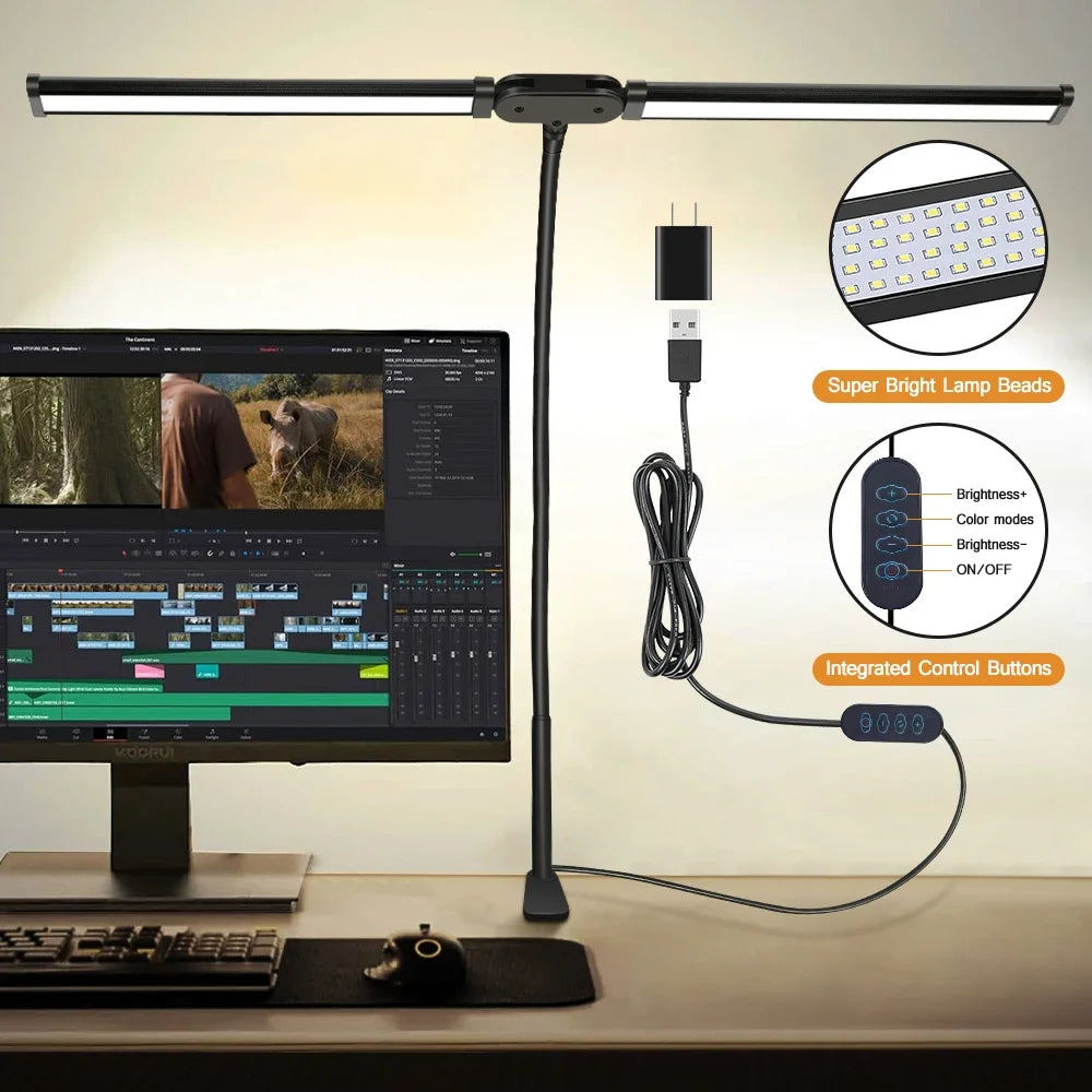 NovaGlow™ Dual Monitor Light Bar