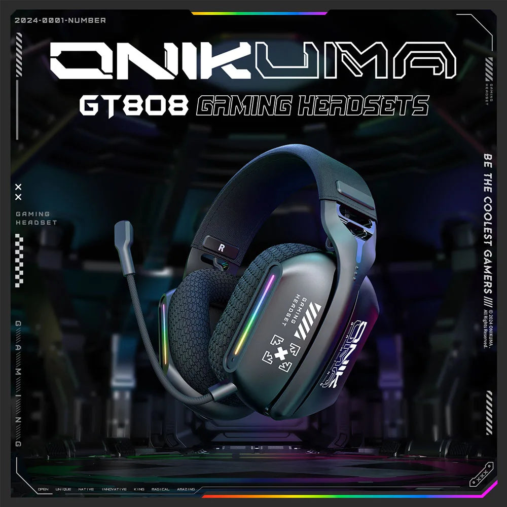 NovaSound™ RGB Wireless Gaming Headset for PS5/PC