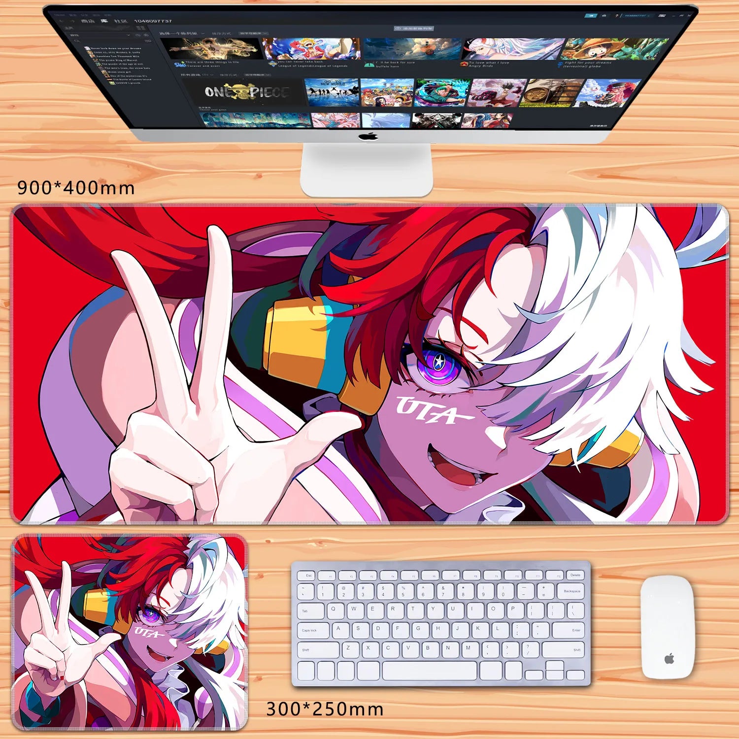 NovaDesk™ Anime XL Gaming Mouse Pad
