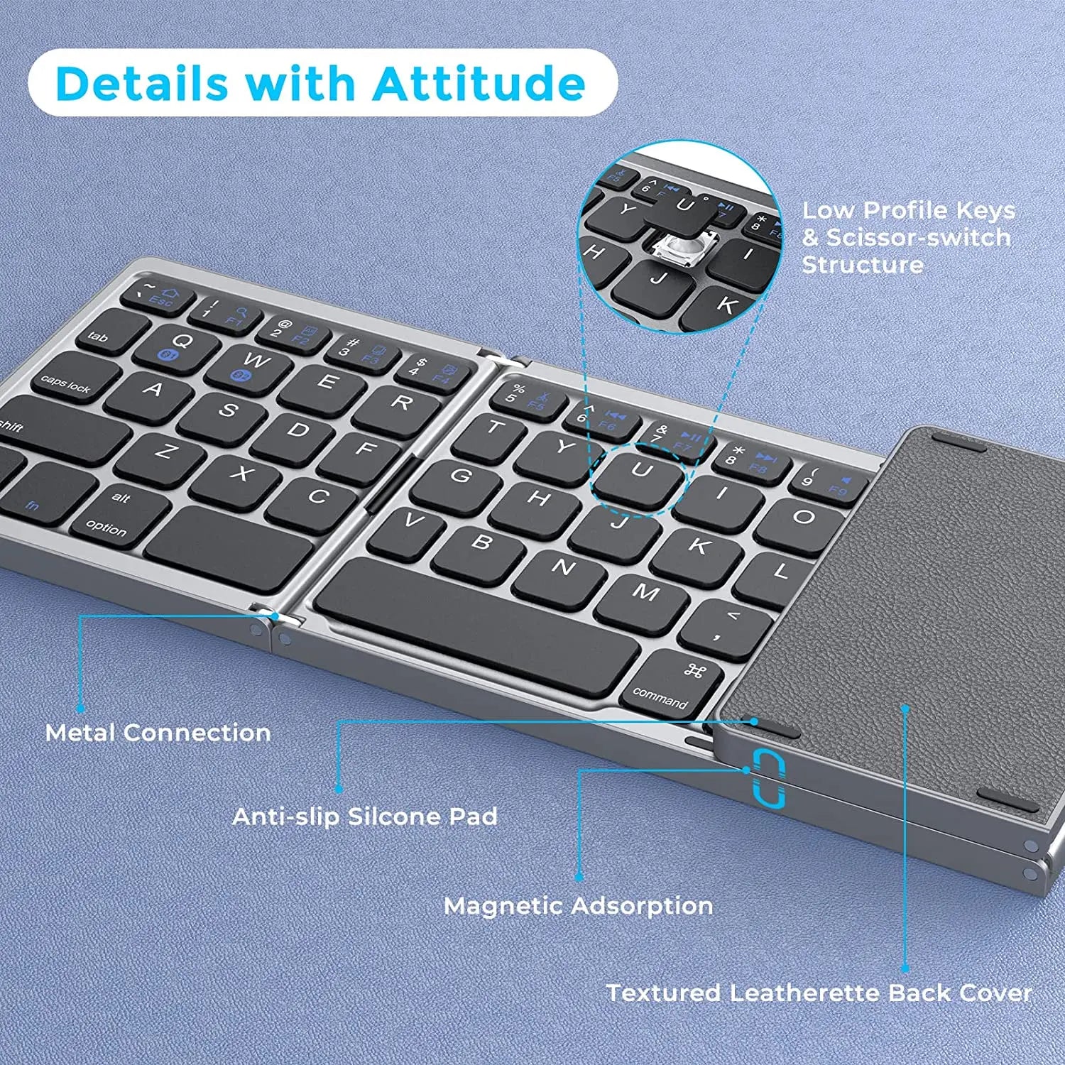 NovaFold™ Wireless Travel Keyboard