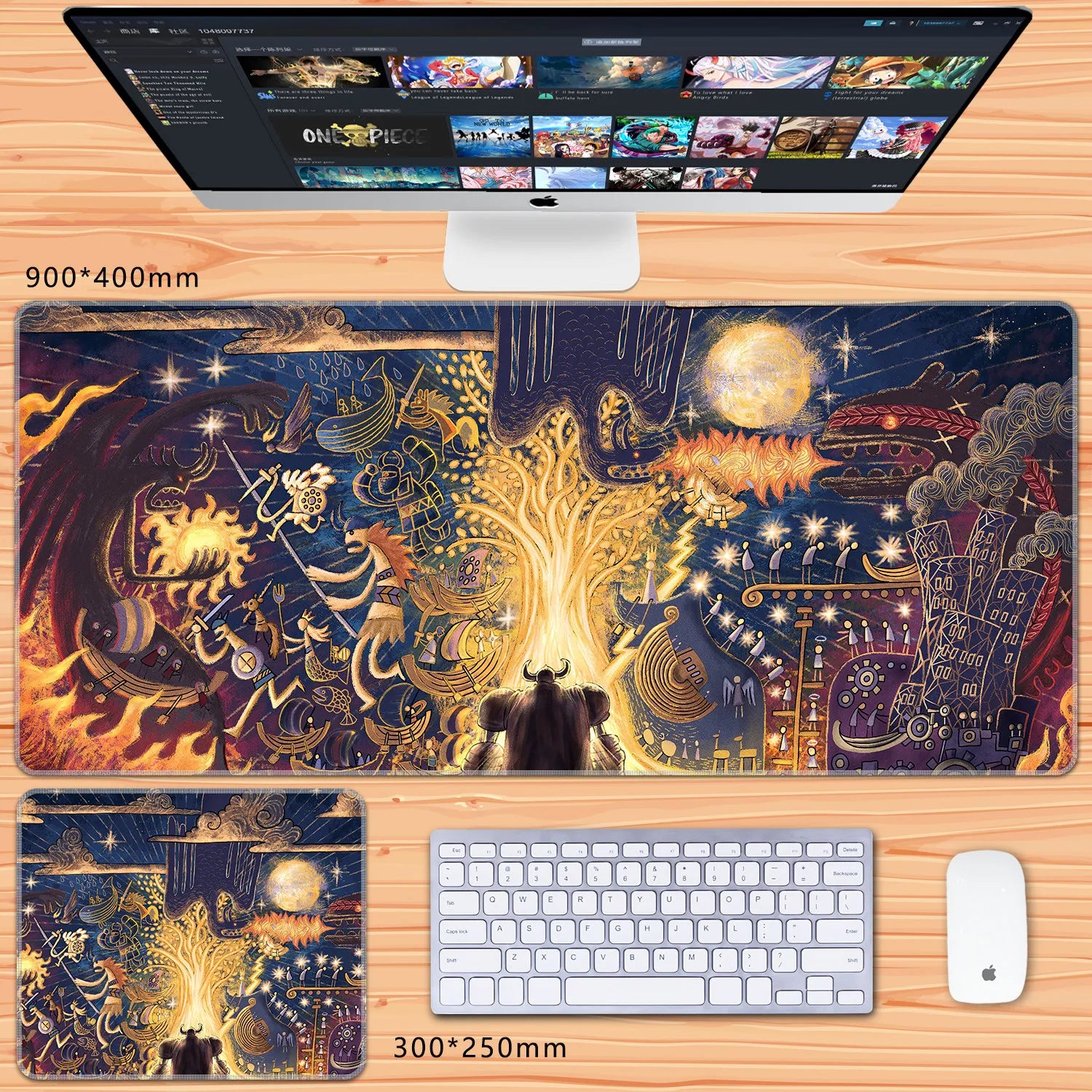 NovaDesk™ Anime XL Gaming Mouse Pad