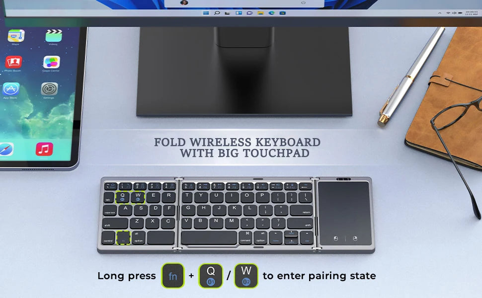 NovaFold™ Wireless Travel Keyboard
