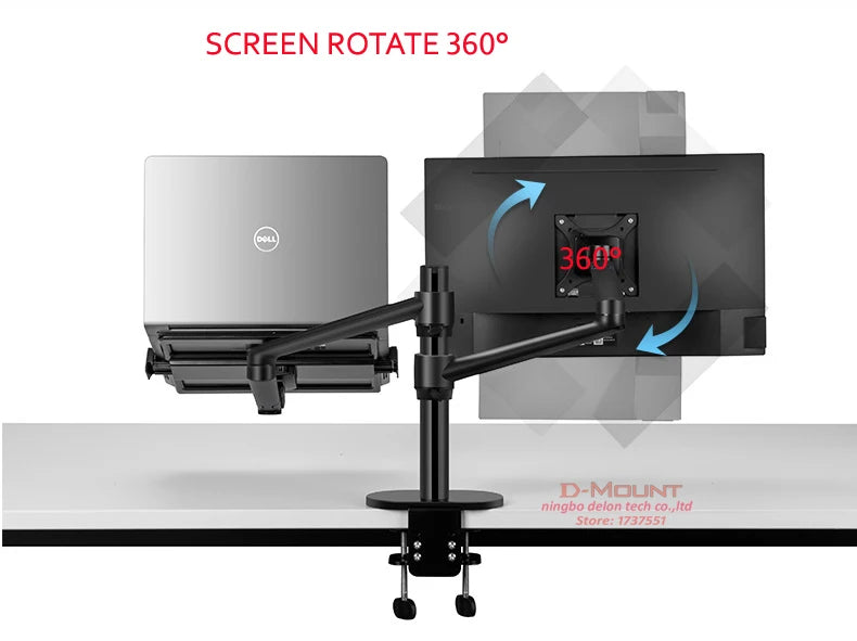 NovaMount™ Pro Dual Monitor & Laptop Arm