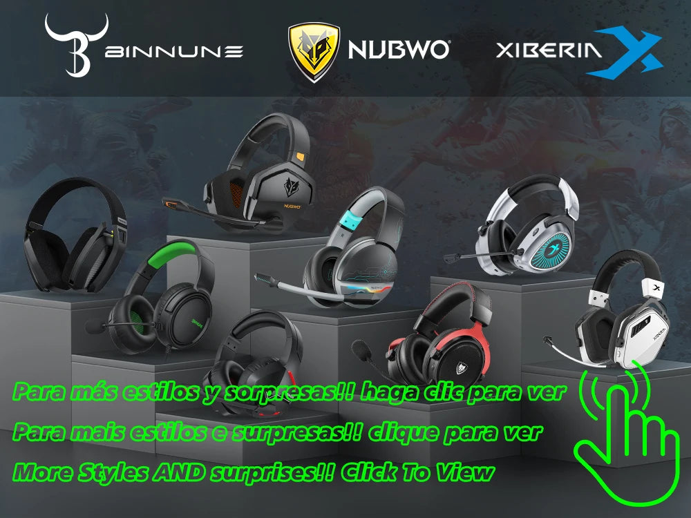 BINNUNE BW06 Gaming Headset for PS5 / PC