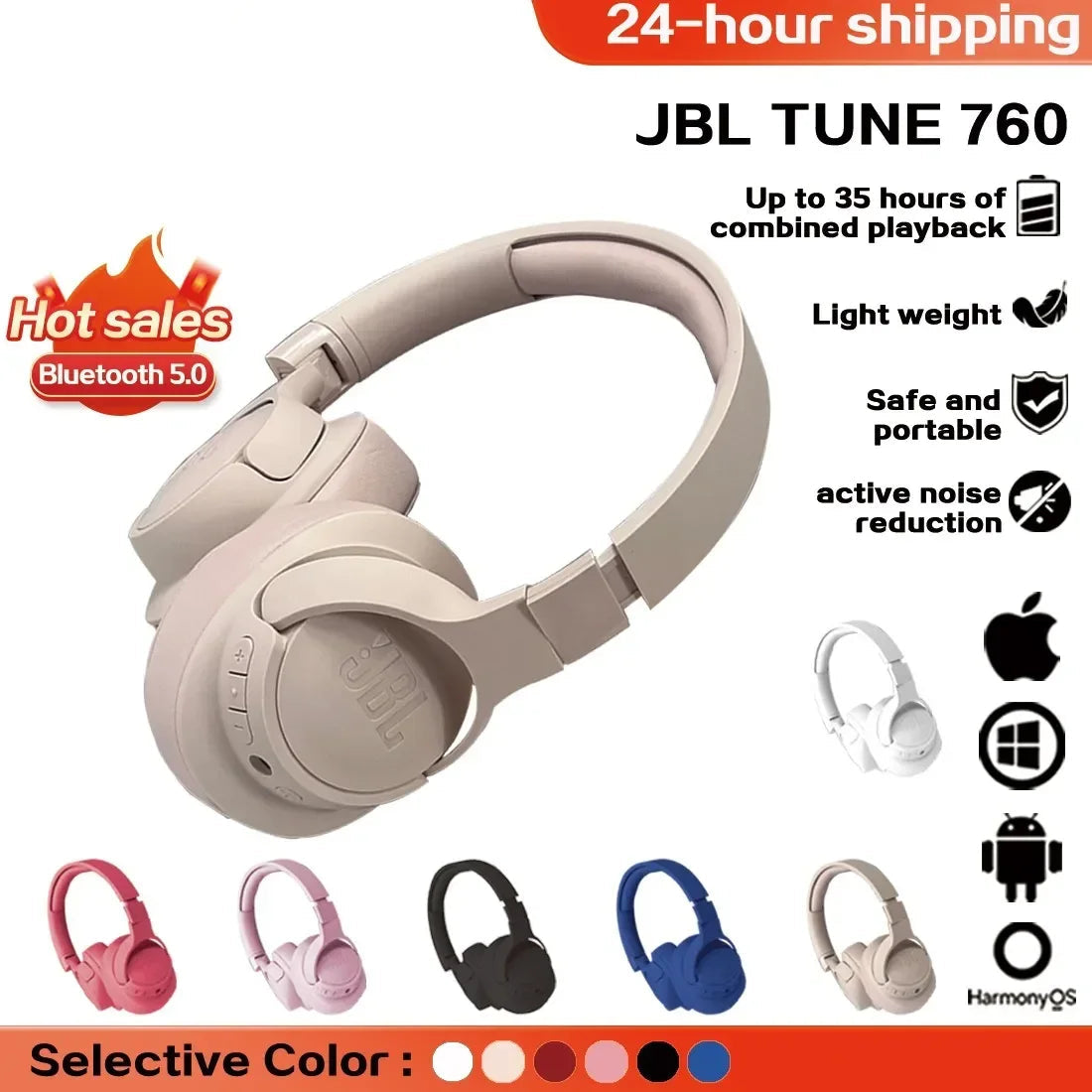 NovaTune™ 760 ANC Wireless Headphones – Tune Series