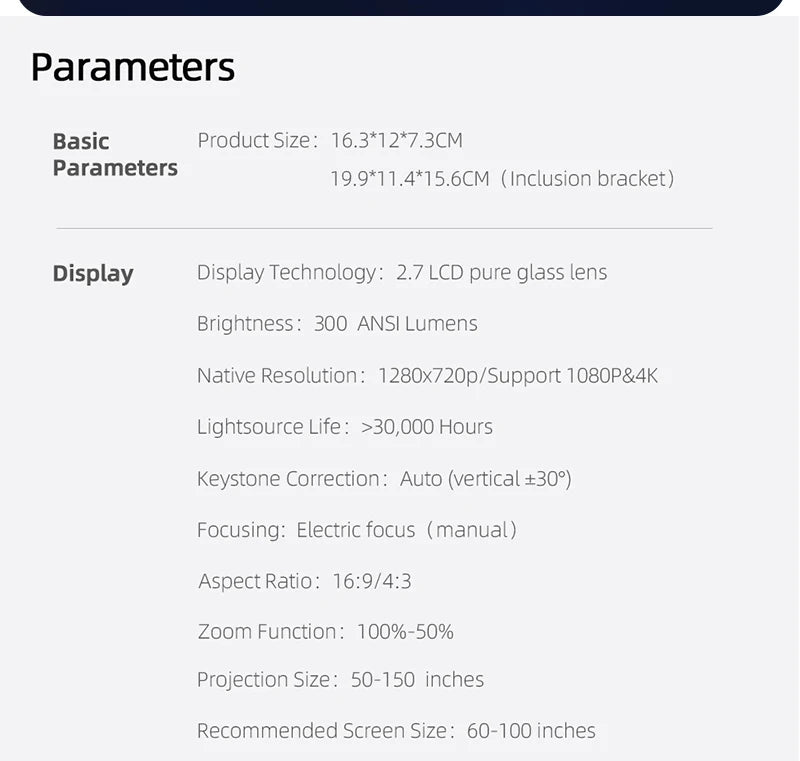 NovaBeam™ A32 Pro Smart Projector