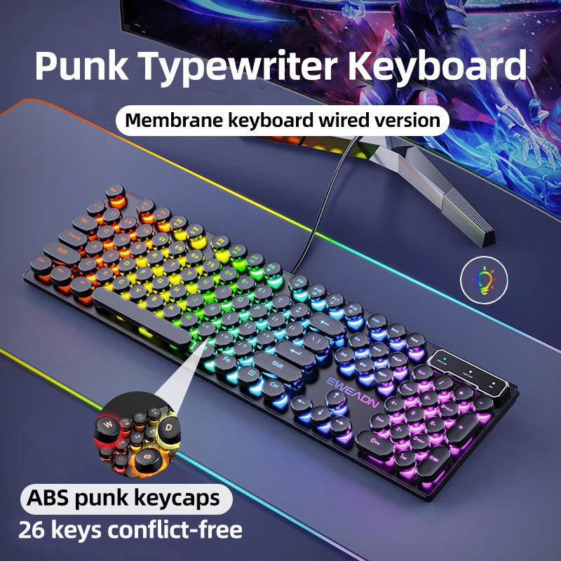 NovaStrike™ Retro RGB Gaming Keyboard