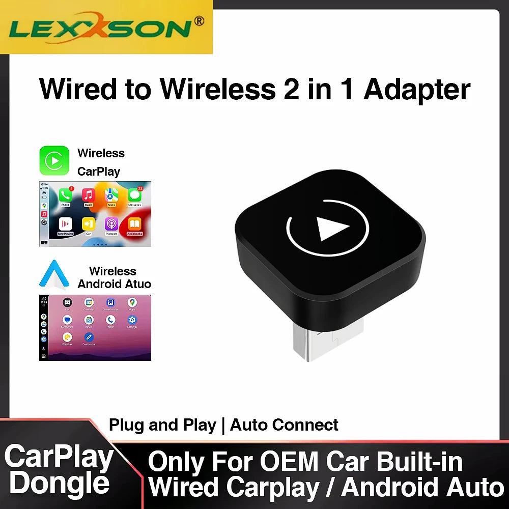 NovaDrive™ Wireless CarPlay &amp; Android Auto Adapter