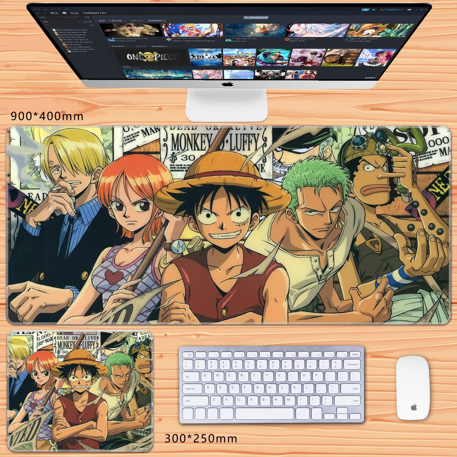 NovaDesk™ Anime XL Gaming Mouse Pad