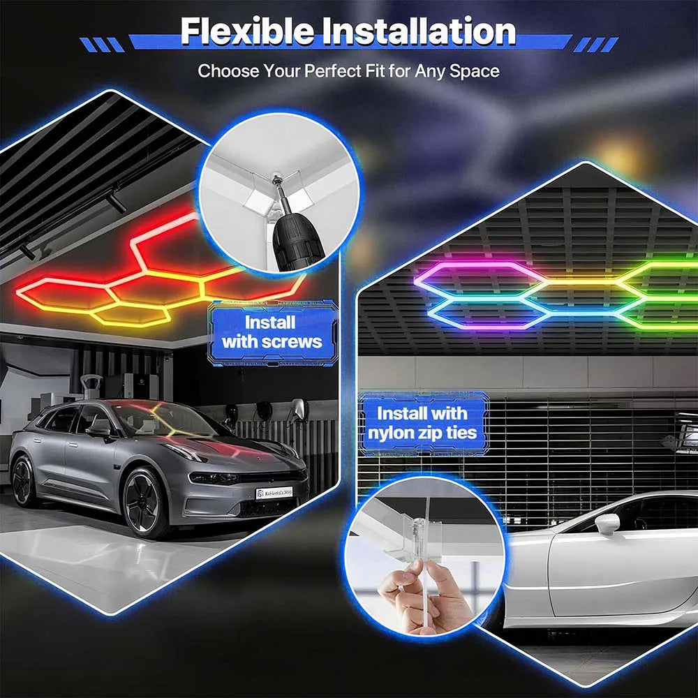 NovaHex™ Smart RGB Garage Lights