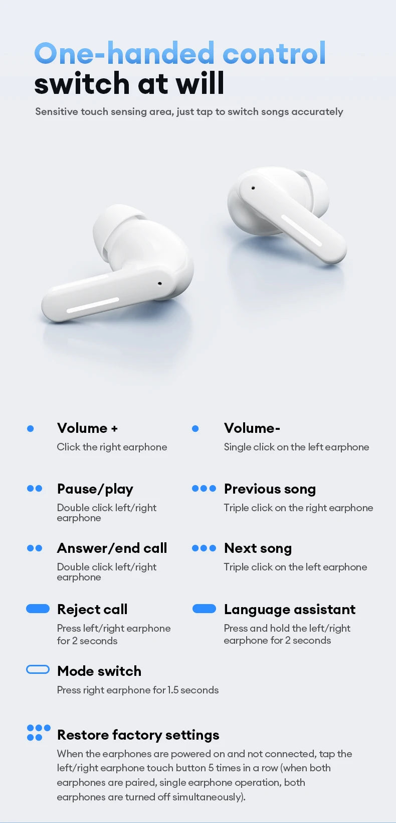 Lenovo LE209 Gaming Earbuds