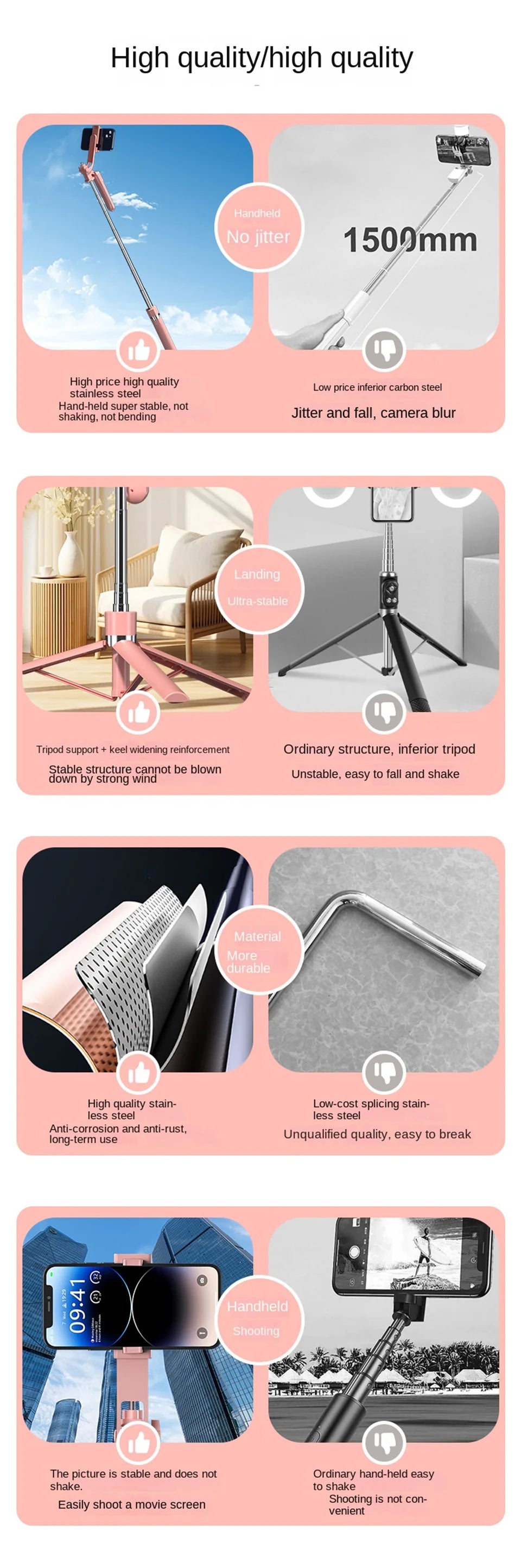 NovaSnap™ Bluetooth Selfie Stick Tripod