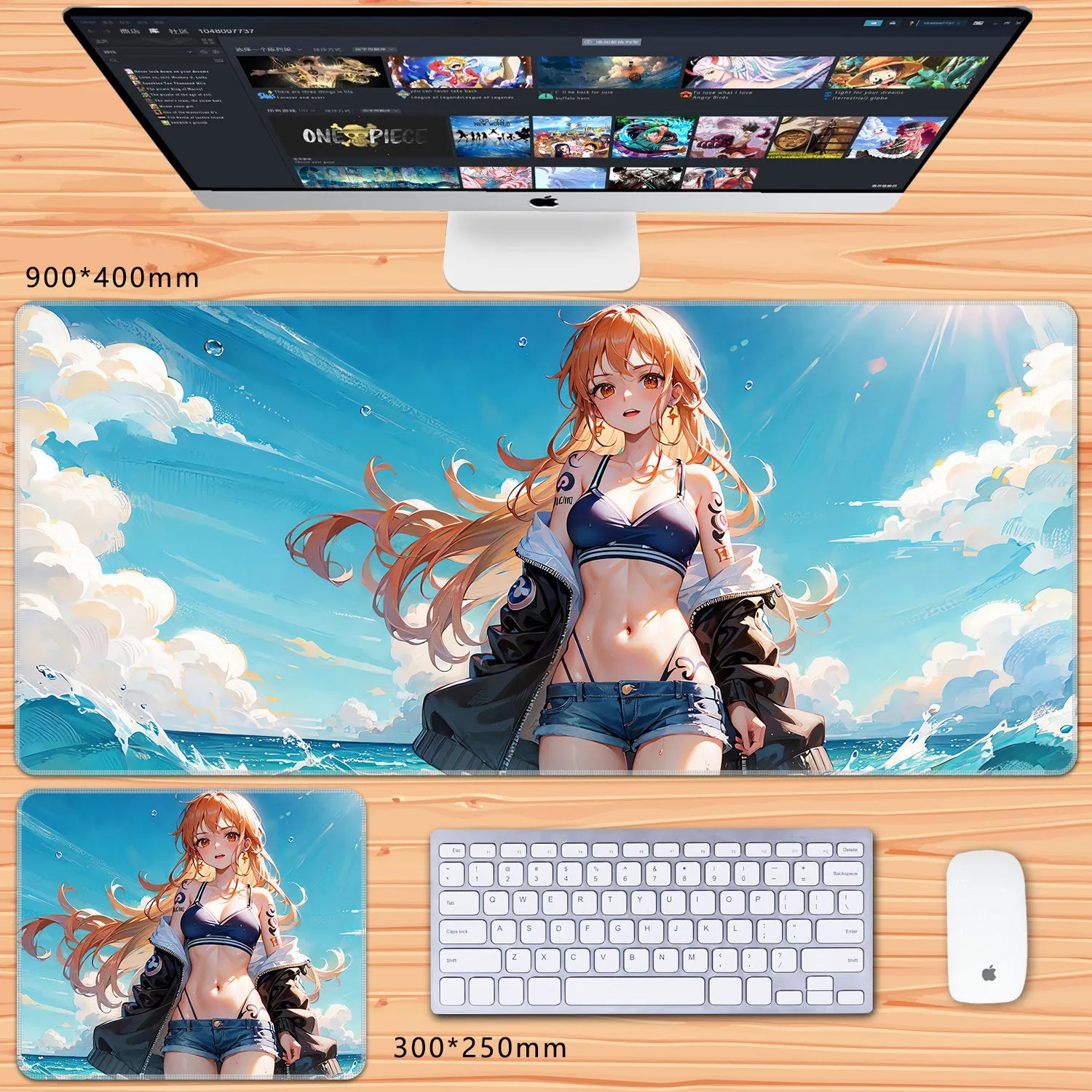 NovaDesk™ Anime XL Gaming Mouse Pad