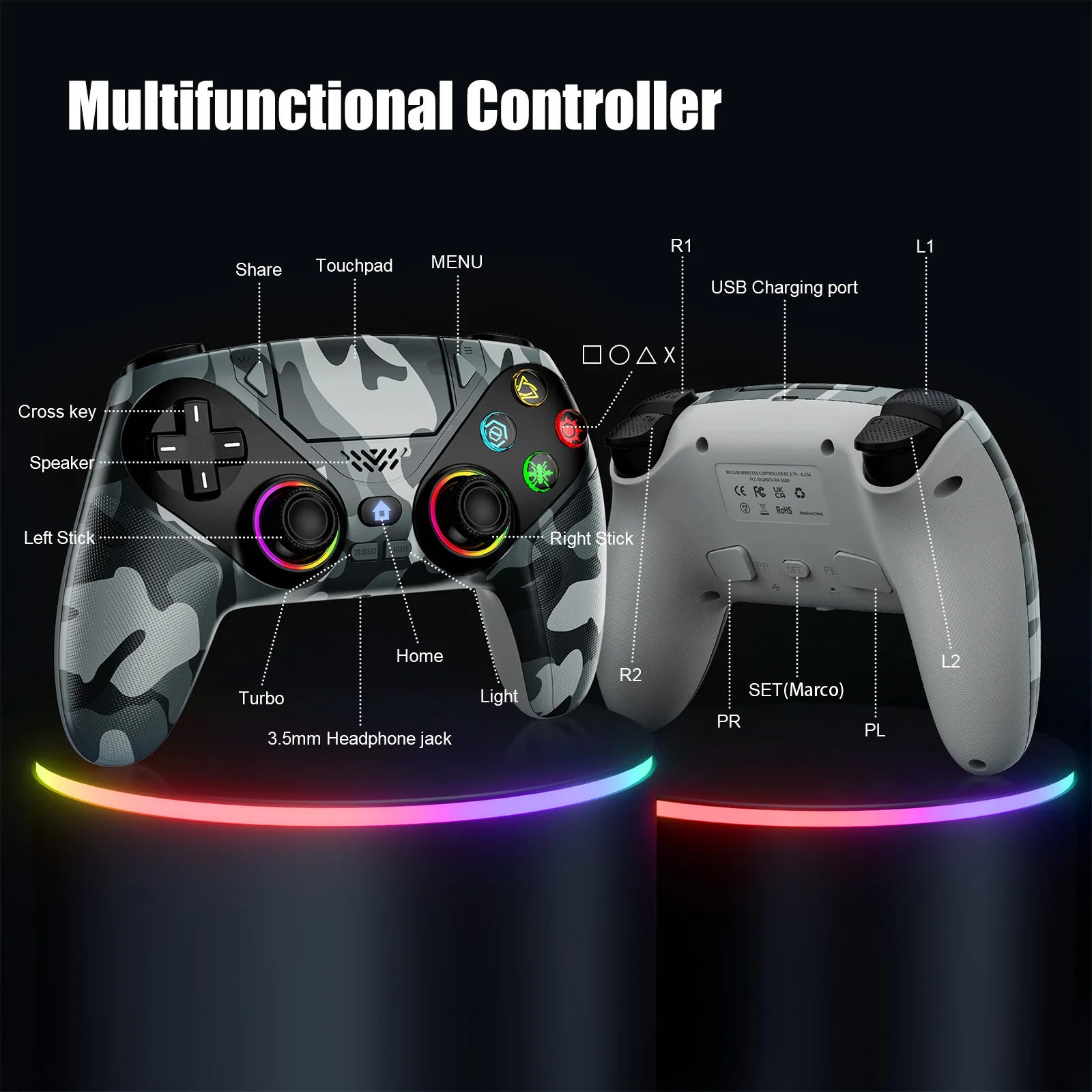 NovaForce™ RGB Wireless Pro Controller