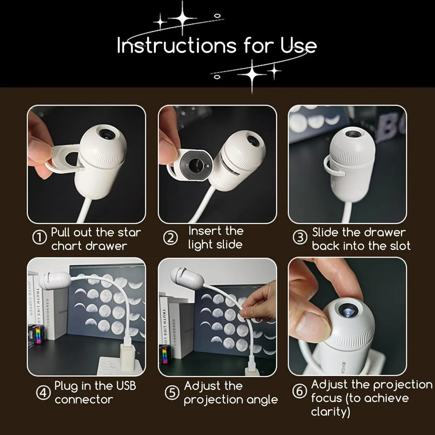NovaGalaxy™ 10-in-1 Star Projector Night Light
