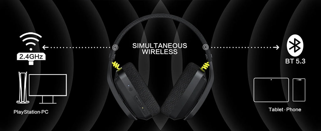 BINNUNE BW06 Gaming Headset for PS5 / PC