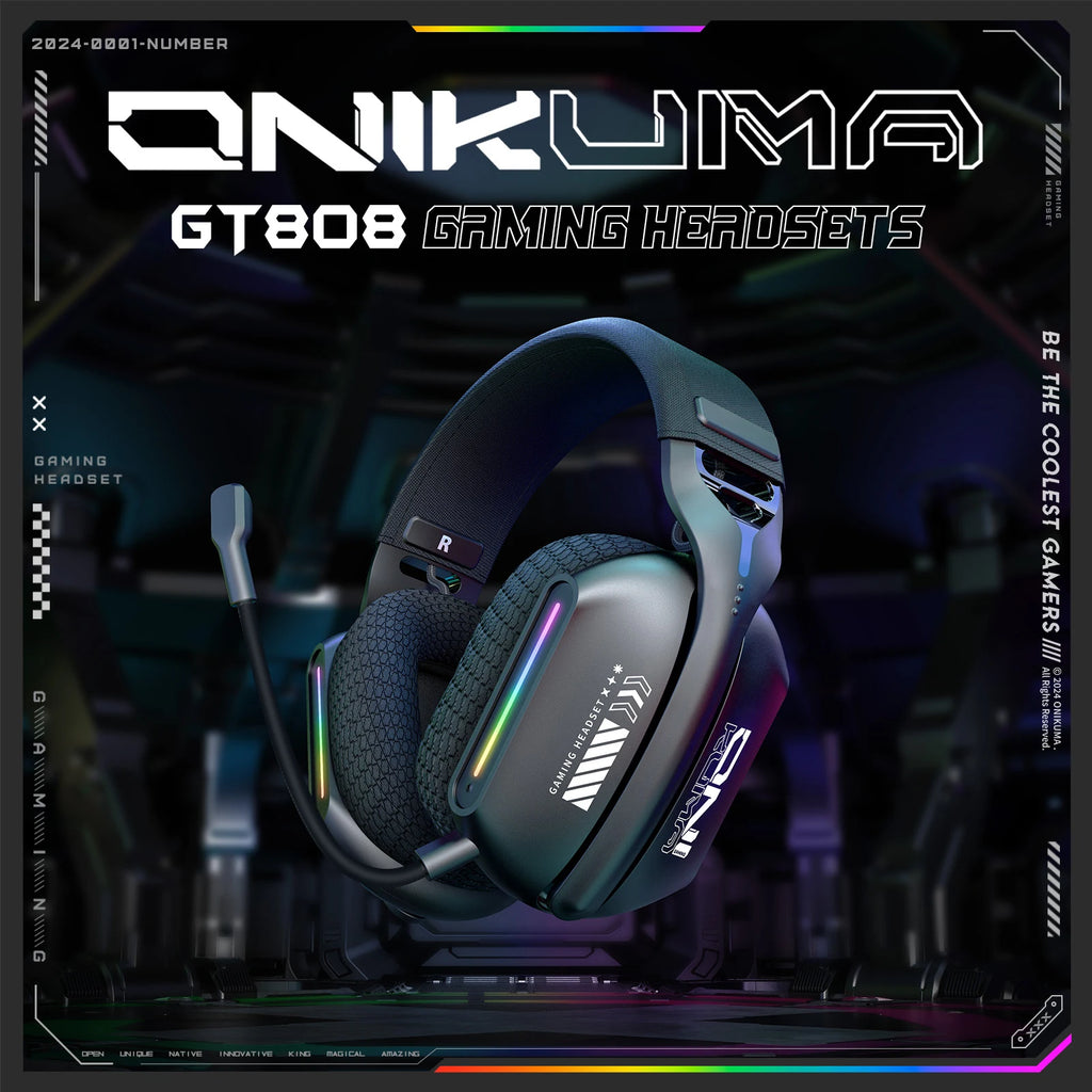 NovaSound™ RGB Wireless Gaming Headset for PS5/PC