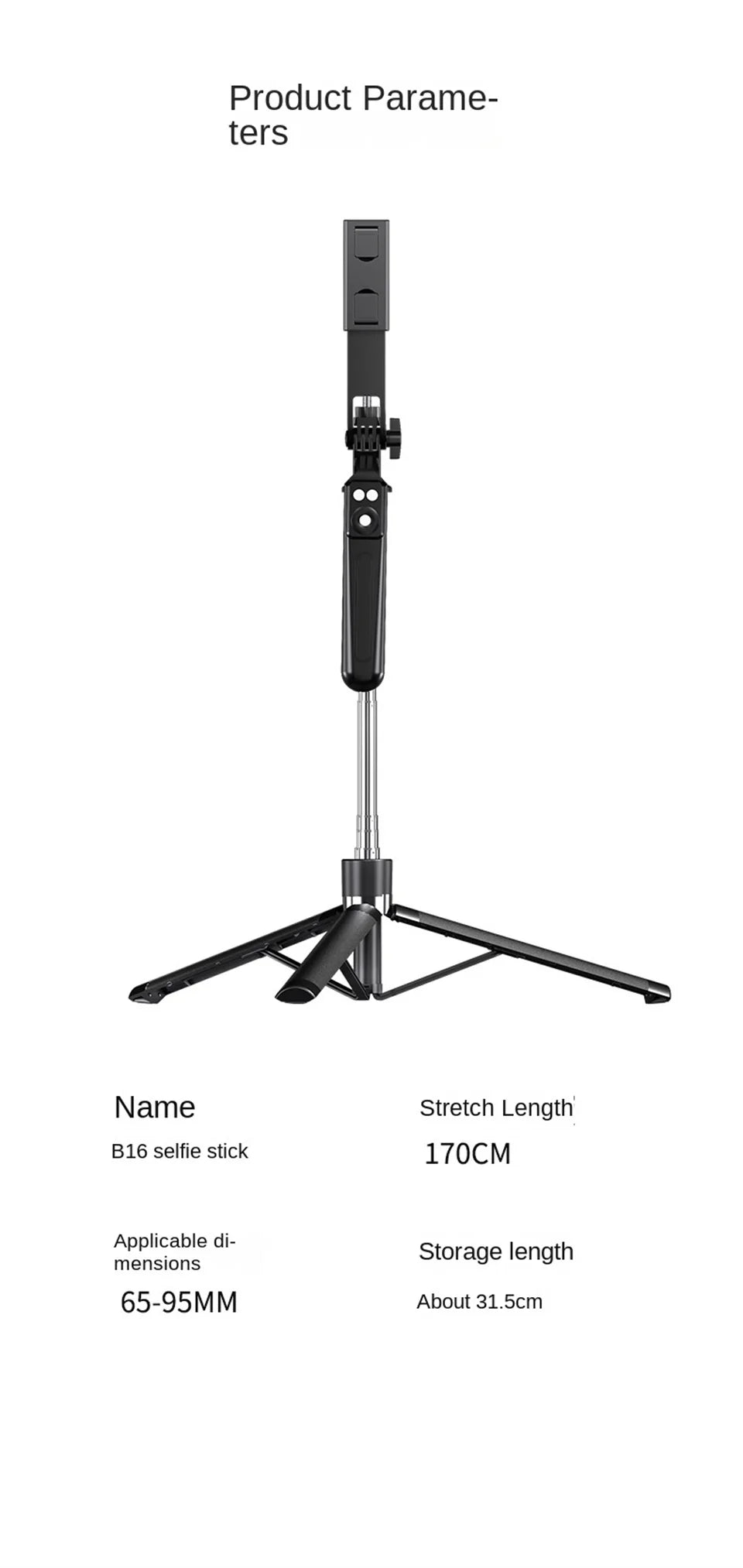 NovaSnap™ Bluetooth Selfie Stick Tripod