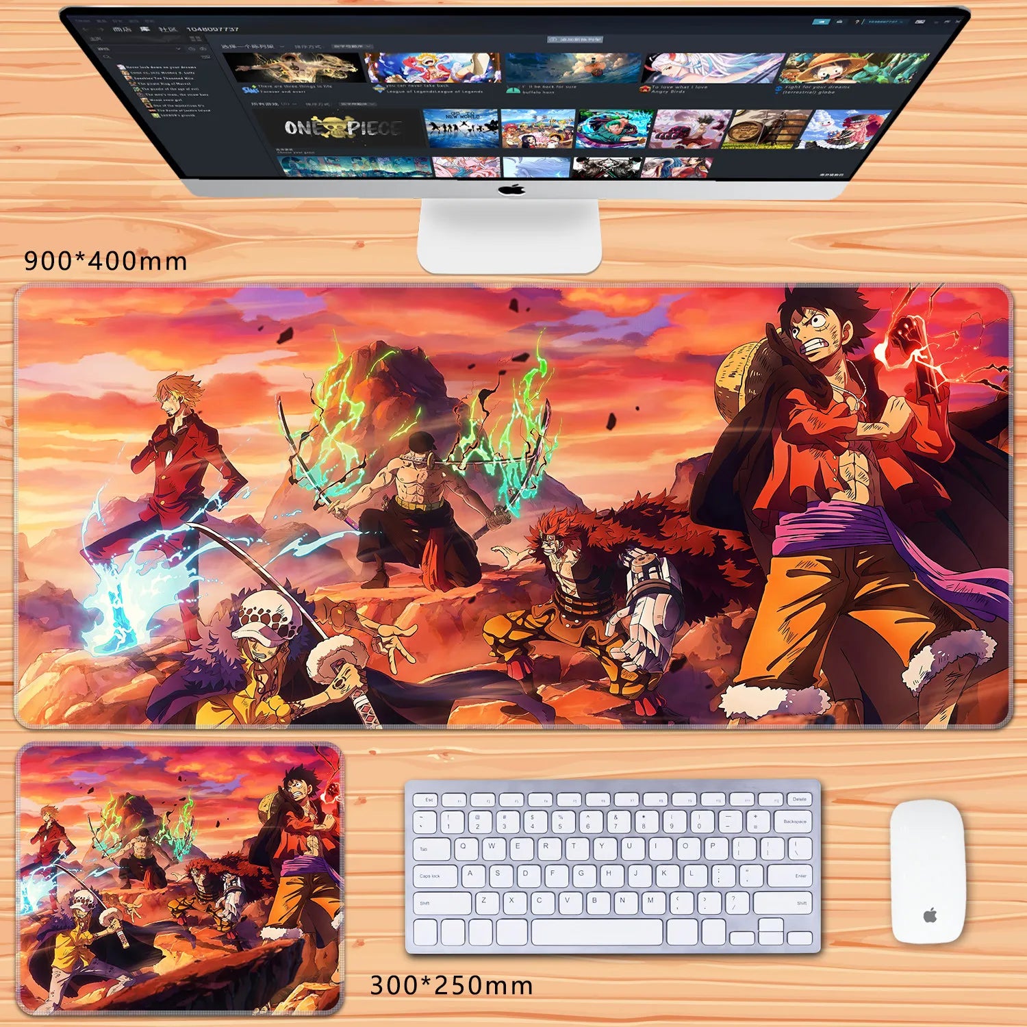 NovaDesk™ Anime XL Gaming Mouse Pad