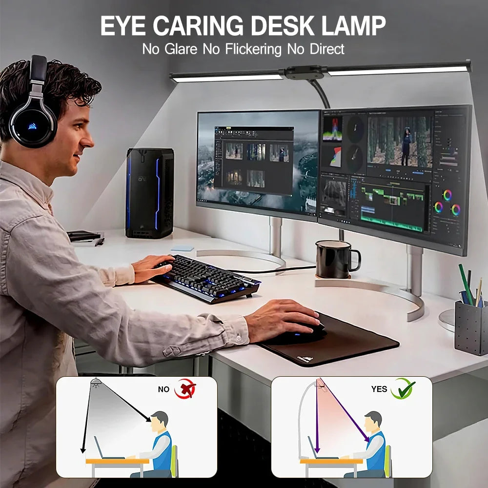 NovaGlow™ Dual Monitor Light Bar