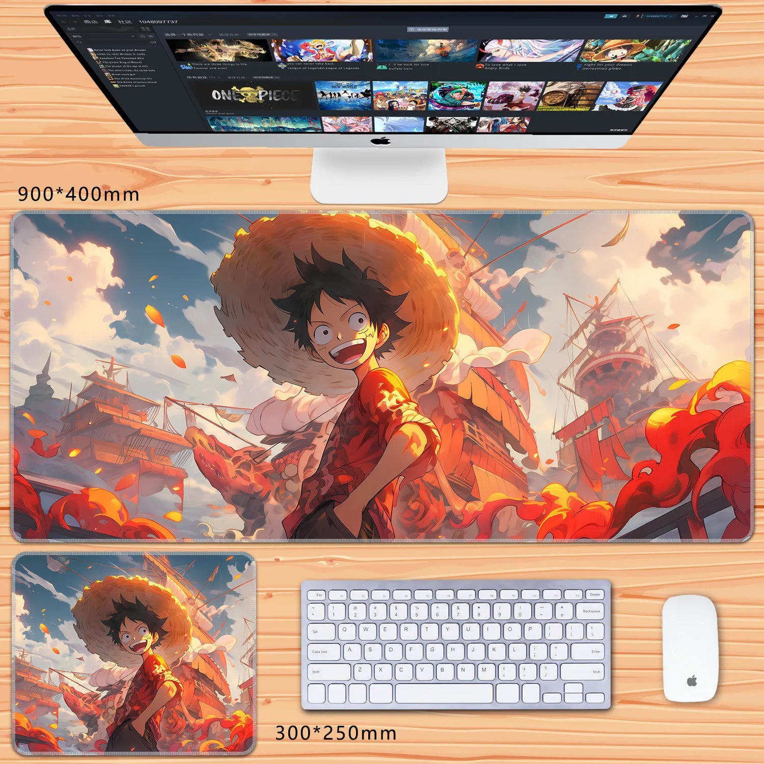 NovaDesk™ Anime XL Gaming Mouse Pad