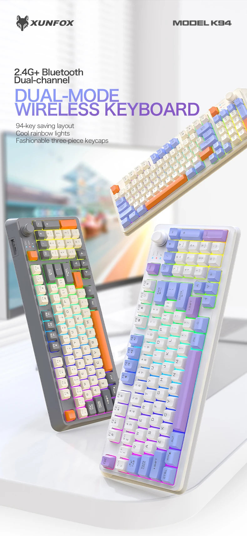 NovaKeys™ K94 Wireless Gaming Keyboard