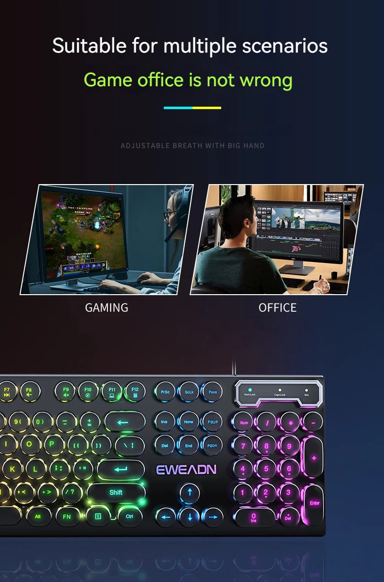 NovaStrike™ Retro RGB Gaming Keyboard