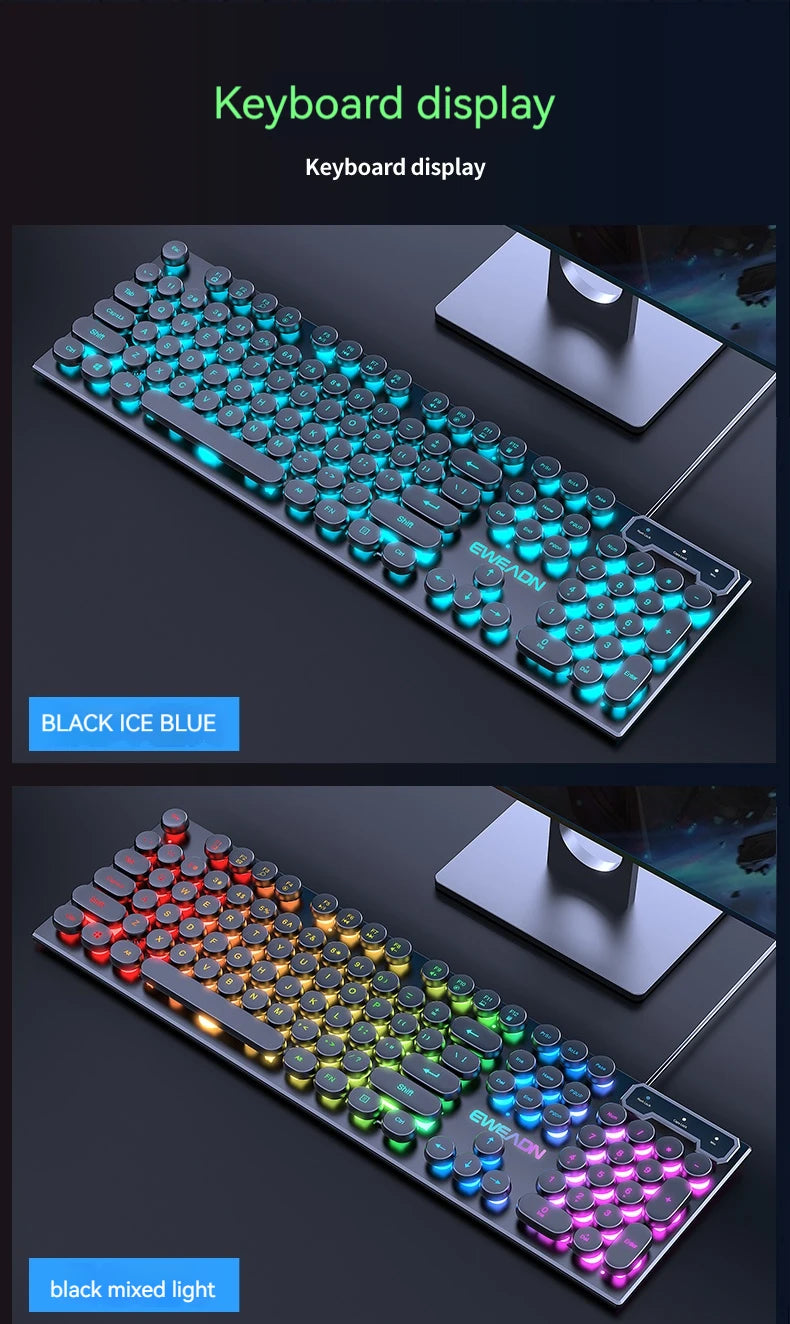 NovaStrike™ Retro RGB Gaming Keyboard