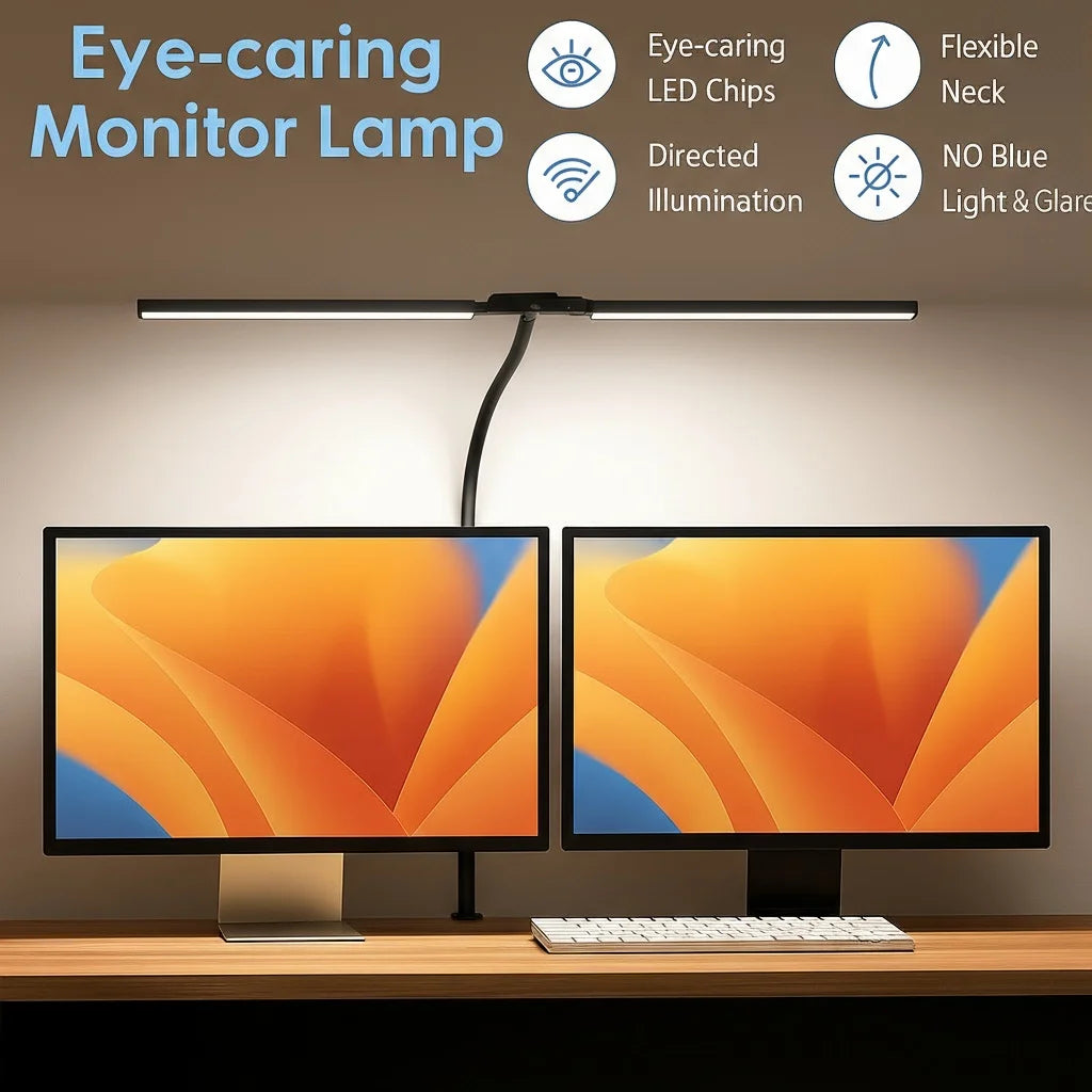 NovaGlow™ Dual Monitor Light Bar
