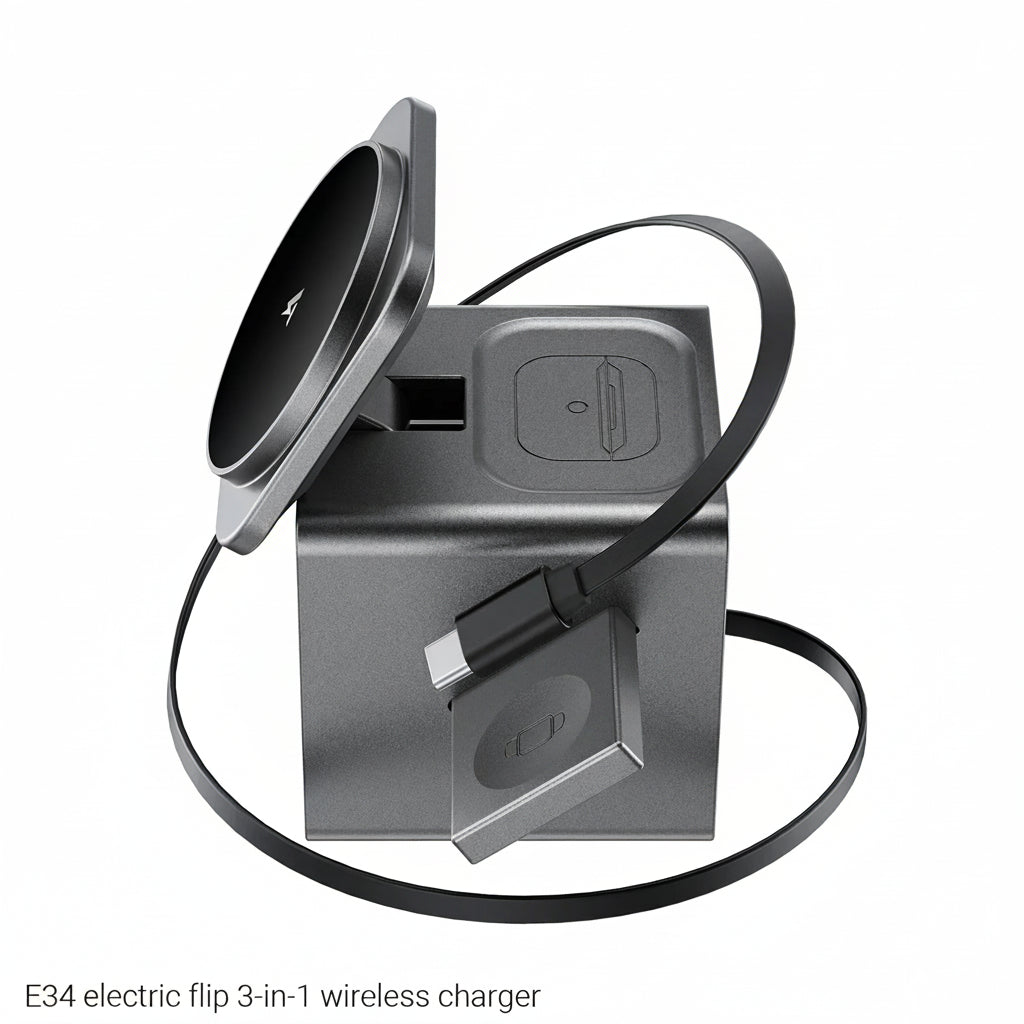 NovaCharge™ 3-in-1 Magnetic Wireless Charging Station