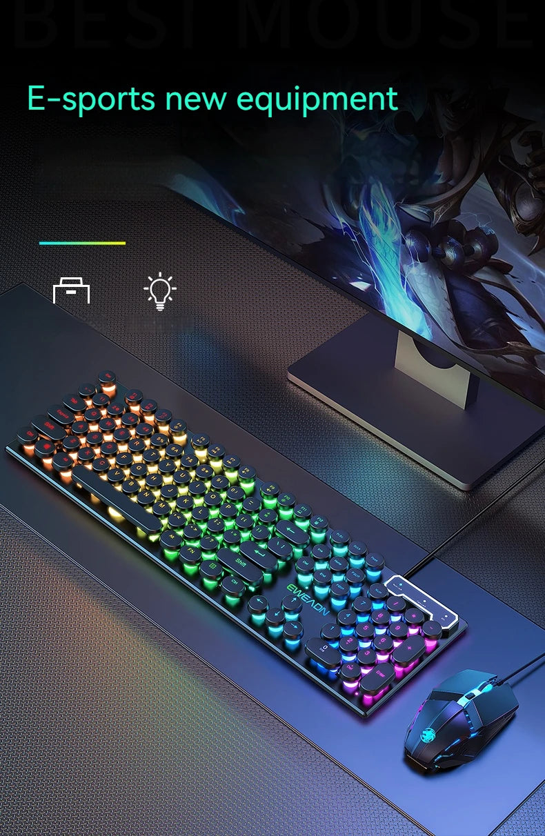 NovaStrike™ Retro RGB Gaming Keyboard