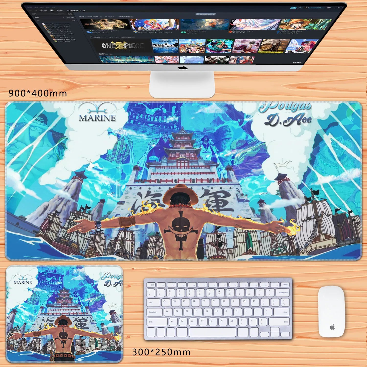 NovaDesk™ Anime XL Gaming Mouse Pad