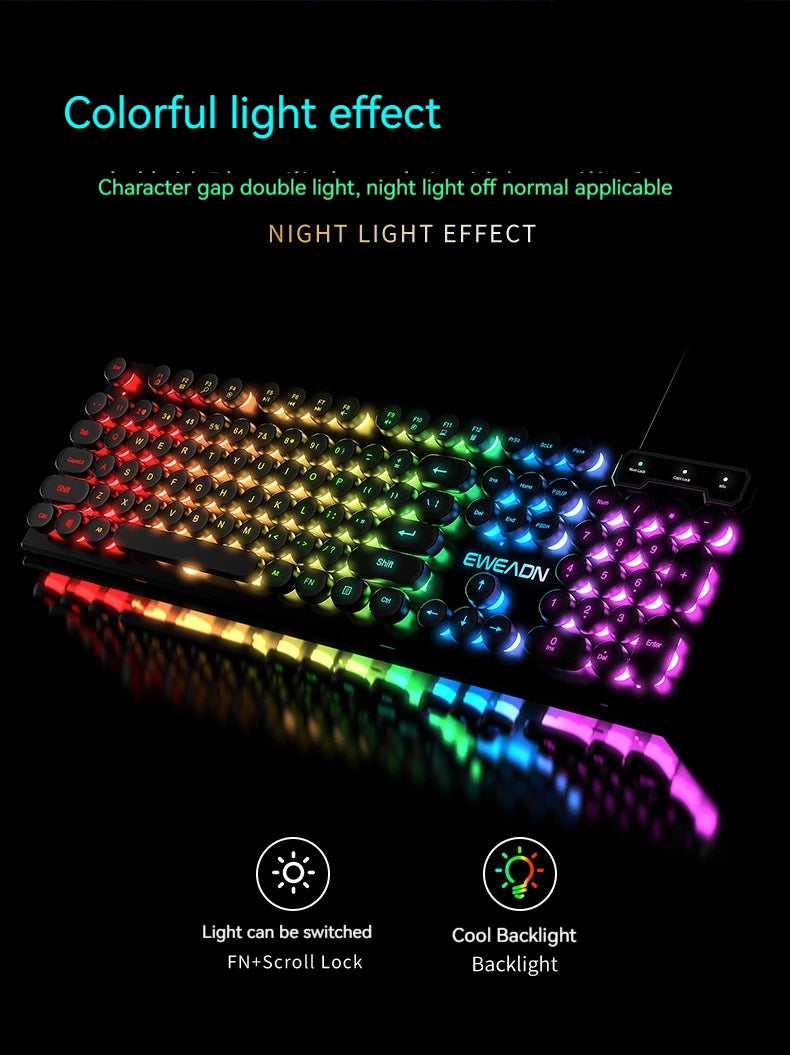 NovaStrike™ Retro RGB Gaming Keyboard